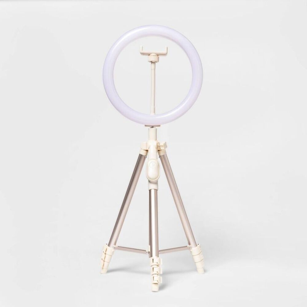 Open Box - Heyday -  Ring Light Stone White Bluetooth Remote Adj White